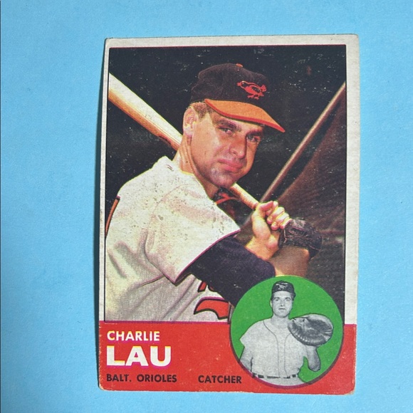 1963 Topps, Charlie Lau, Baltimore Orioles Card #41 MLB Hotting Guru - Picture 1 of 2
